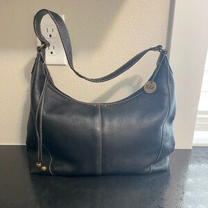 The Sak black leather purse handbag